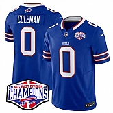 Men's Buffalo Bills #0 Keon Coleman Royal F.U.S.E. 2024 AFC East Division Champions Vapor Limited Stitched Jersey,baseball caps,new era cap wholesale,wholesale hats